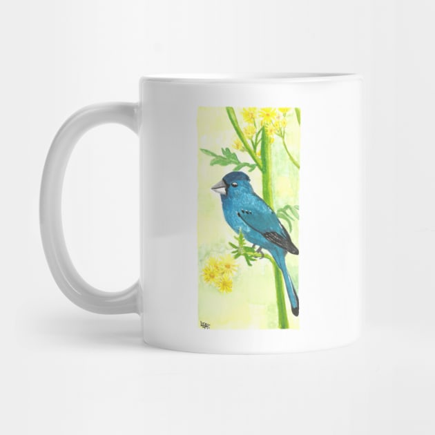 Summer indigo bunting by Créa'RiBo